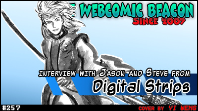 The Webcomic Beacon featuring Steve and Jason from Digital Strips